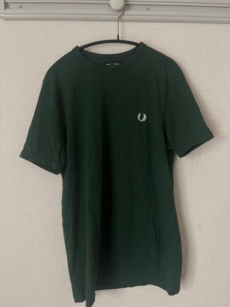 FRED PERRY Ringer T-Shirt 半袖 Tシャツ 緑 グリーン