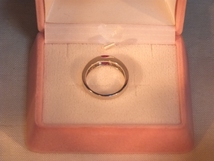 ルビー付指輪 ルビー０,５１・ダイヤ０,１１ 指輪ＰＷＧ９ サイズ約１０位 5万円以下_画像5