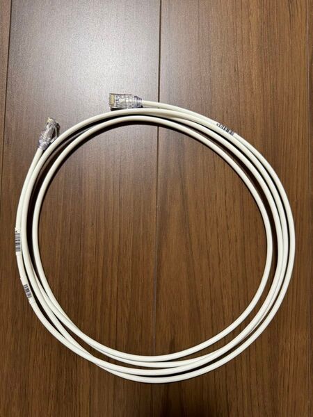 【1回だけ使用】パンドウイット LANケーブル Cat6A 10ギガ対応 超極細 プロ仕様 3m 白 UTP28X3M