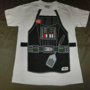 USA購入 激レア【STARWARS】エプロン型プリントTシャツUS Sサイズ ホワイト 新品未使用