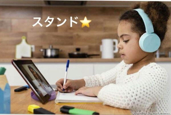 GoDonut オリジナルスマートフォンスタンド タブレット iPad ブルー タブレットスタンド