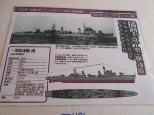 カラー艦型図　帝国海軍　駆逐艦　橘
