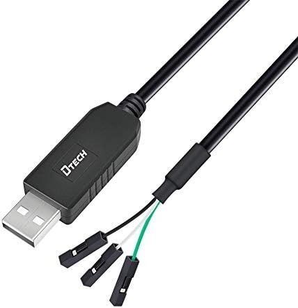 DTECH USB TTL シリアル 変換 ケーブル 3.3V 1m FTDI