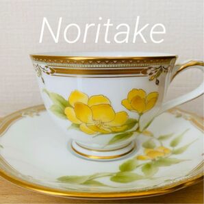 ノリタケ 山吹 カップ&ソーサー ダイ 上