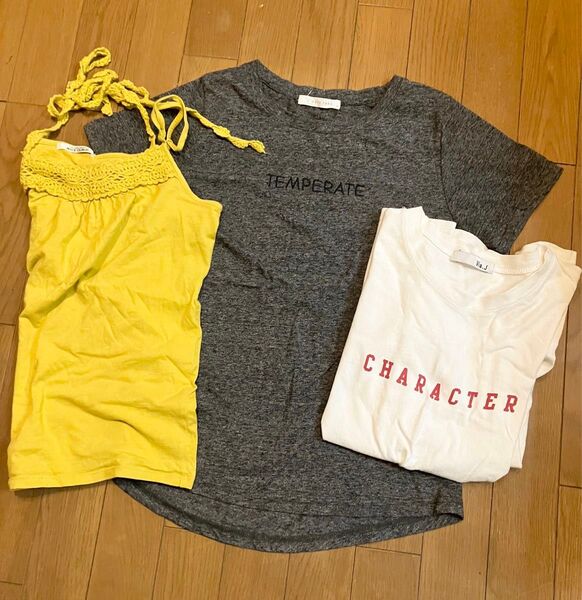 値下げセット ローリーズファーム NICECLAUP テイシャツ タンクトップ シャツ 半袖 カットソー リボン レース Tシャツ