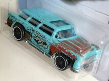 ラスト 1955 Chevrolet Nomad シボレー ノマド Ira Gilford アイラ ギルフォード Chevy シェビー Rat Rod ラット Rasty 錆 Blue ブルー_画像3