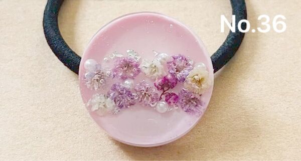 レジン ヘアゴム ハンドメイド