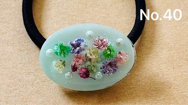 レジン ヘアゴム ハンドメイド