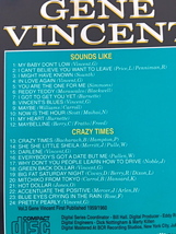 ジーン・ヴィンセント★Gene Vincent Vol.3（2 in1CD）／50’s ロカビリー★Crazy Times、Ready Teddy♪_画像4