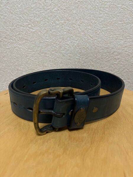 Porter Classic LEATHER BELT BLUE