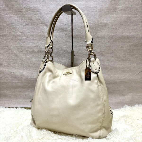 【COACH】 ハンドバッグ セミショルダー ショルダーバッグ バッグ コーチ トートバッグ ホワイト