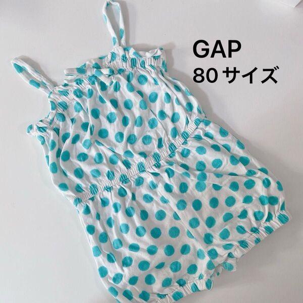 GAP babyGAP ロンパース 80 ベビー キッズ キャミソール オールインワン 水玉 ガール 女の子 綿100%