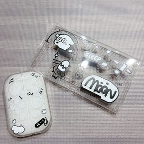 Switch用 カバー ケース クリア 可愛い 犬 space 有機 全面保護
