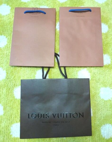 ルイヴィトン ショップ袋 ショッパー ブランド紙袋 ギフト プレゼント LV 紙袋 3枚 未使用品