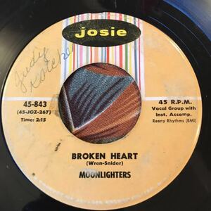 MOONLITERS US Original 7inch BROKEN HEART Doo Wop ロカビリー