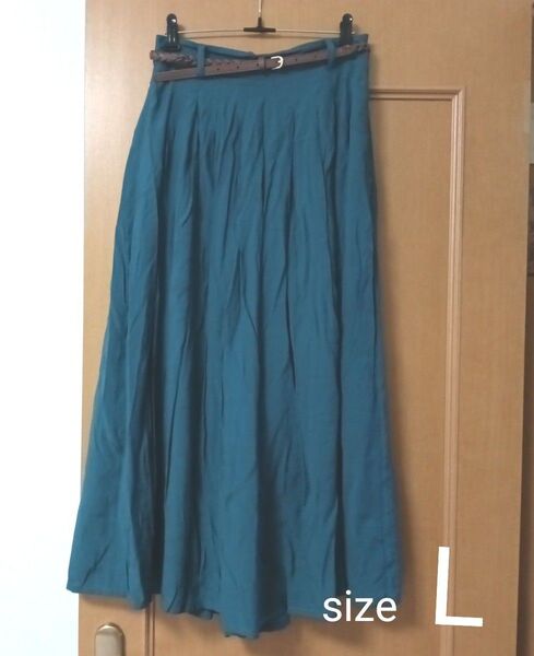 ワイドパンツ (ベルト付き) size:L