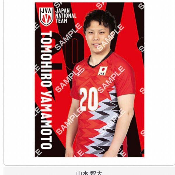 山本智大 バレーボール男子日本代表 クリアファイルコレクション リベロ 20 龍神NIPPON ガシャポン