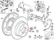 BMW M, M3 専用 3シリーズ/Z3 E36 MEYLE製 ブレーキローター/ディスク 左リア/リヤ プラチナム防錆 40406014 34212227177 新品_画像4