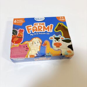 AT THE FARM カードゲーム ボードゲーム パズルゲーム 農場パズル 動物パズル 3歳〜6歳 おもちゃ