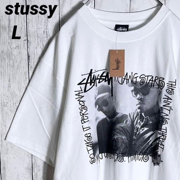 【新品】【両面プリント】ステューシー Tシャツ L ホワイト