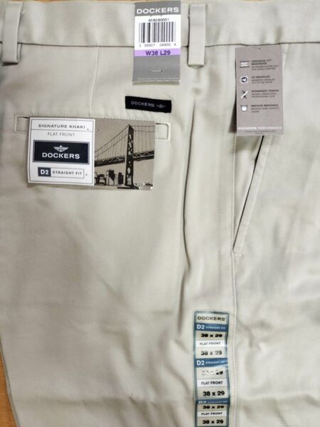 DOCKERS D2 ストレートフィット ノータック チノパンツW38L29