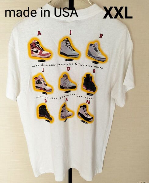 90sデッド NIKE、 AIR JORDAN 銀タグ ナイキ Tシャツ