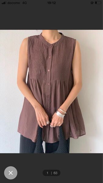 【E&C closet…】 シアープリーツブラウス