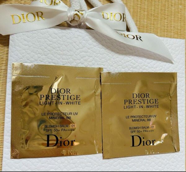 Dior プレステージ ホワイトルプロテクターUVミネラルBB 01×2サンプル