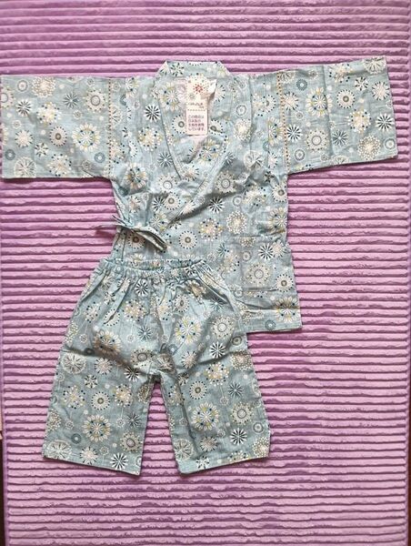 サイズ160cm 甚平 花火柄 スクール 男児 お祭り 新品 未使用品