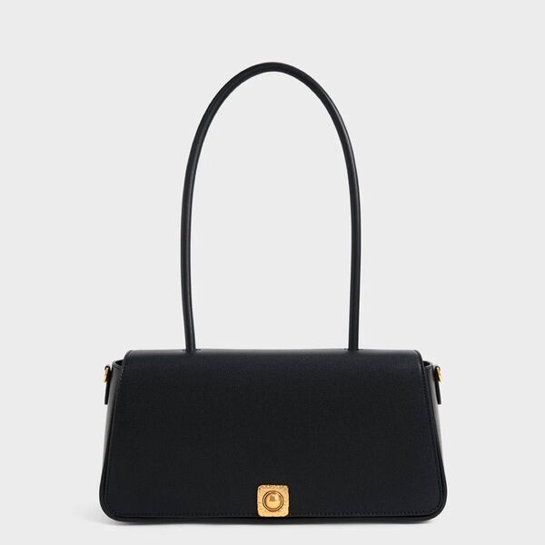 CHARLES&KEITH アビス イーロンゲイティドハンドルトラペーズバッグ