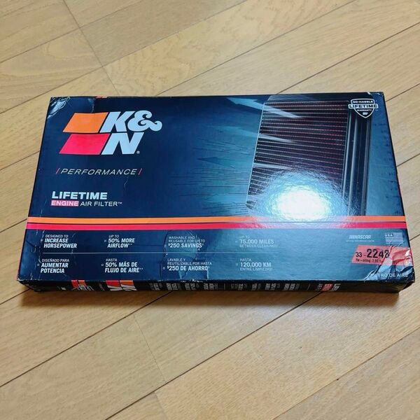 【並行輸入品】 K&N 純正交換 エアフィルター FORD 用 33-2248