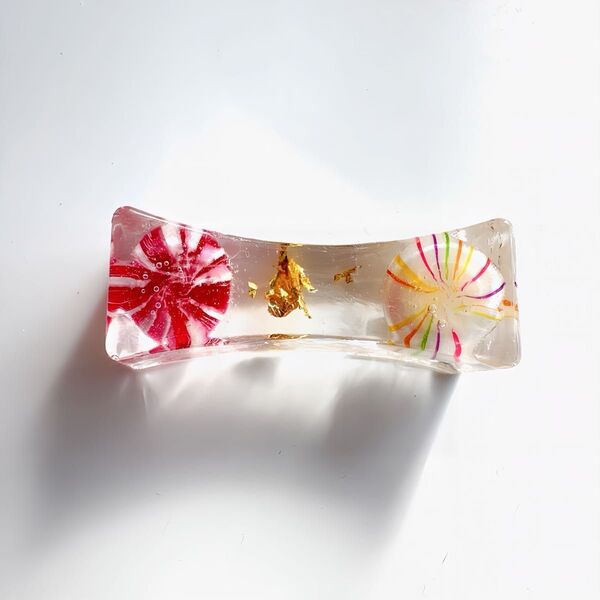 箸置き 京飴 京都土産 レジン 金箔 5個セット ※ご購入前にコメント下さい。