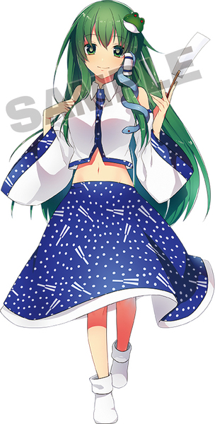 【送料無料】東方projectでかステッカー(東風谷早苗)同人グッズ