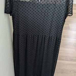 ZARA ドット柄ロングワンピース パーティードレス お呼ばれ 二次会 オケージョン