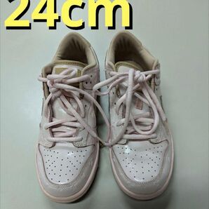 保管品 NIKE 24cm ダンクロー スニーカー ピンク ナイキ DUNKLOW