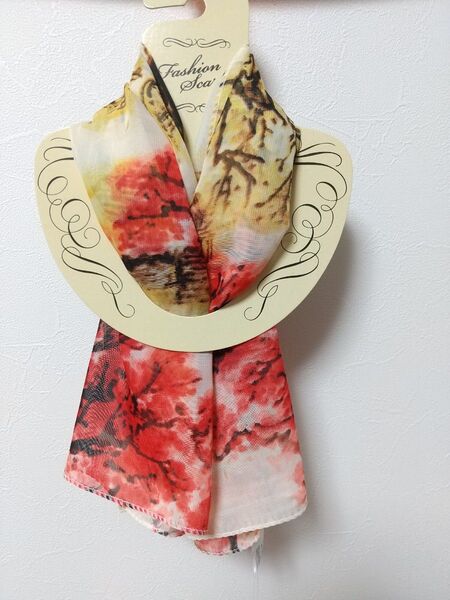 【新品】秋色 レディース 軽くてやわらかい 紅葉 ポリエステル 防寒 アクセント