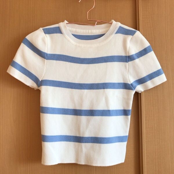 shein トップス S ボーダー トップス サマーニット