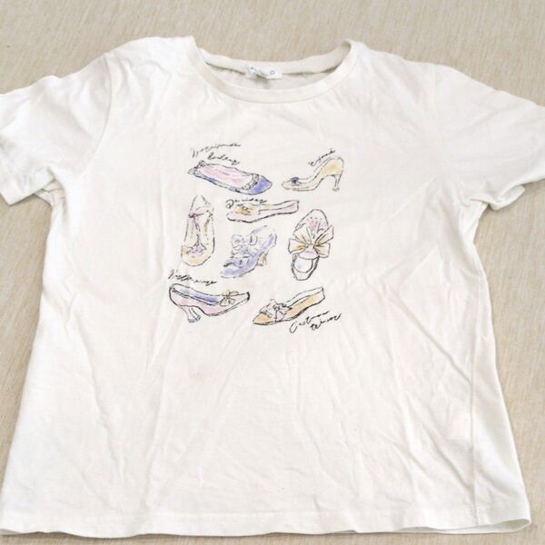 3can4on ホワイト 半袖 Tシャツ