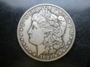 大幅値下げ！アメリカの大型銀貨　1882年発行　定価12000円　量目約26.9g