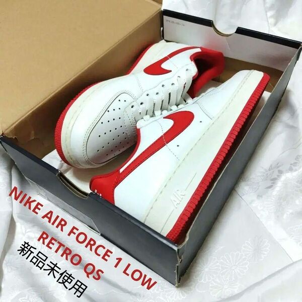 NIKE AIR FORCE 1 LOW RETRO QS Summit White/University Red 2016