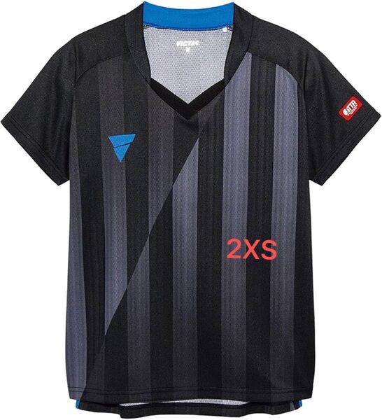 victas 【サイズ2XS】ゲームシャツ ブラック 黒 男女兼用 新品未使用 ヴィクタス V-NGS052