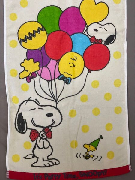 ★新品未使用★PEANUTSコミック誕生65周年記念イベント「It's Party Time, SNOOPY!」フェイスタオル