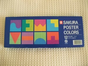  used Sakura Poster color 12 color 13 tube postage 185 jpy 