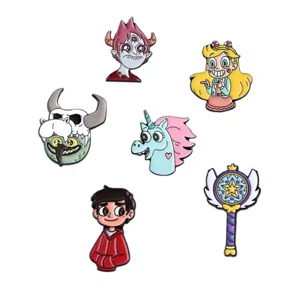 悪魔バスタースターバタフライのピンバッジ6個