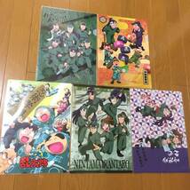 忍たま乱太郎 クリアファイル 5枚セット 六年生 文化祭 運動会 忍ミュ 立花仙蔵 潮江文次郎 中在家長次 七松小平太 善法寺伊作 食満留三郎_画像1