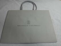 未使用新品　BRUNELLO CUCINELLI ブルネロクチネリ紙袋　　1枚(小サイズ)2019年9月11日入手_画像1