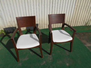 ●フランスベット　木製（天然木）椅子　2脚　M9080ＹＫ