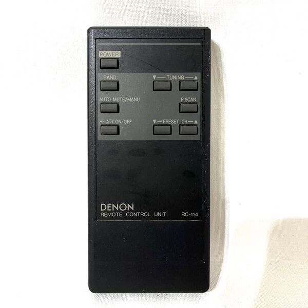 【動作確認済】 DENON FM/AMステレオチューナー TU-380R用リモコン RC-114