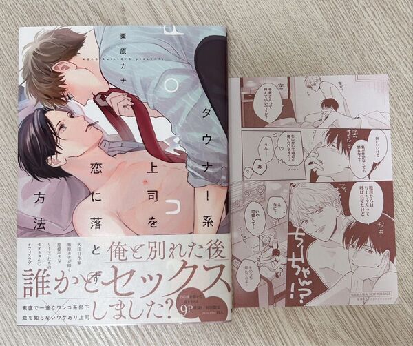ダウナー系上司を恋に落とす方法 栗原カナBL ボーイズラブ ぺーパー付