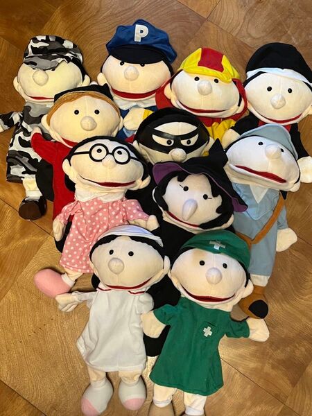 幼稚園保育園のイベントに!お仕事別パペットセット